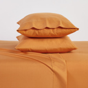 California King Pumpkin Bibb Home 2000 Count 6-Piece Bamboo Sheet Set with Snug Grip