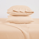 Full/Double Blush Bibb Home 2000 Count 6-Piece Bamboo Sheet Set with Snug Grip