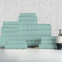 Other Popcorn Aqua Bibb Home 18 Piece Egyptian Cotton Towel Set