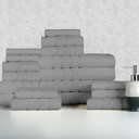 Other Popcorn Gray Bibb Home 18 Piece Egyptian Cotton Towel Set