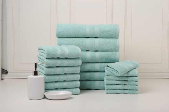 Bibb Home 18 Piece Egyptian Cotton Towel Set