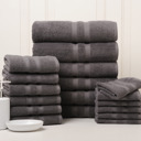 Other Solid Charcoal Bibb Home 18 Piece Egyptian Cotton Towel Set