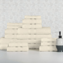Other Solid Ivory Bibb Home 18 Piece Egyptian Cotton Towel Set