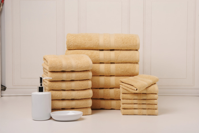 Bibb Home 18 Piece Egyptian Cotton Towel Set