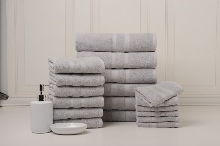 Bibb Home 18 Piece Egyptian Cotton Towel Set