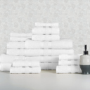 Other Solid White Bibb Home 18 Piece Egyptian Cotton Towel Set