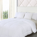 Queen White Bibb Home Goose Down Alternative Comforter