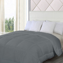Twin Grey Bibb Home Goose Down Alternative Comforter