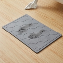 15 x 23'' Gray Bibb Home Diatomaceous Earth Stone Bath Mat