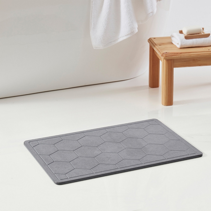 Bibb Home Diatomaceous Earth Stone Bath Mat