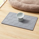 15 x 23'' Gray Bibb Home Diatomaceous Earth Stone Bath Mat