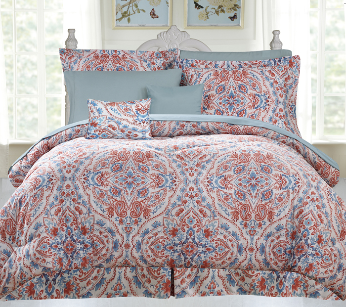 Kathy Ireland 10 Piece Bed in a Bag Comforter Set