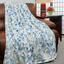 King Eden Kathy ireland Holiday Print Plush Flannel Throw Blanket