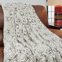 King Stratford Kathy ireland Holiday Print Plush Flannel Throw Blanket