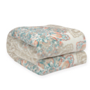 Decorative Throw Green Damask Kathy ireland Holiday Print Plush Flannel Throw Blanket