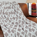 Twin Verona Kathy ireland Holiday Print Plush Flannel Throw Blanket