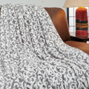 Twin Victoria Kathy ireland Holiday Print Plush Flannel Throw Blanket