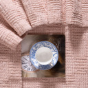 Decorative Throw Blush Kathy Ireland Oversized Chenille Polyester Fringed Basket Throw 50? X 70?