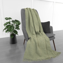 Decorative Throw Sage Kathy Ireland Oversized Chenille Polyester Fringed Basket Throw 50? X 70?