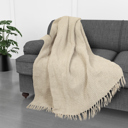 Decorative Throw Stone Kathy Ireland Oversized Chenille Polyester Fringed Basket Throw 50? X 70?