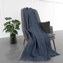Decorative Throw Vintage Kathy Ireland Oversized Chenille Polyester Fringed Basket Throw 50? X 70?