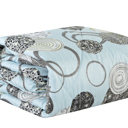 King Blue Geo Bibb Home 8 Piece Comforter Set with Decorative Pillows