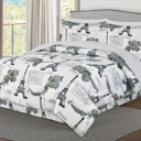 Full/Double Eiffel Elegance Dan River 8 Piece Reversible Bed in a bag comforter set