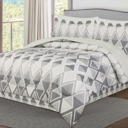 Full/Double Sandstone Rhombus Dan River 8 Piece Reversible Bed in a bag comforter set