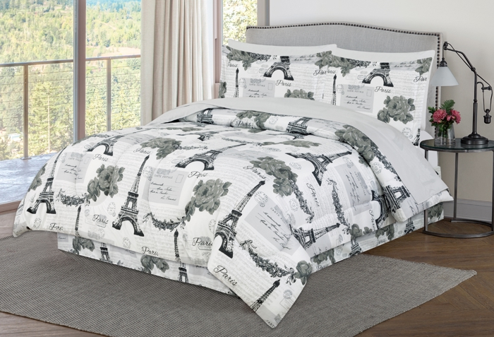 Dan River 8 Piece Reversible Bed in a bag comforter set