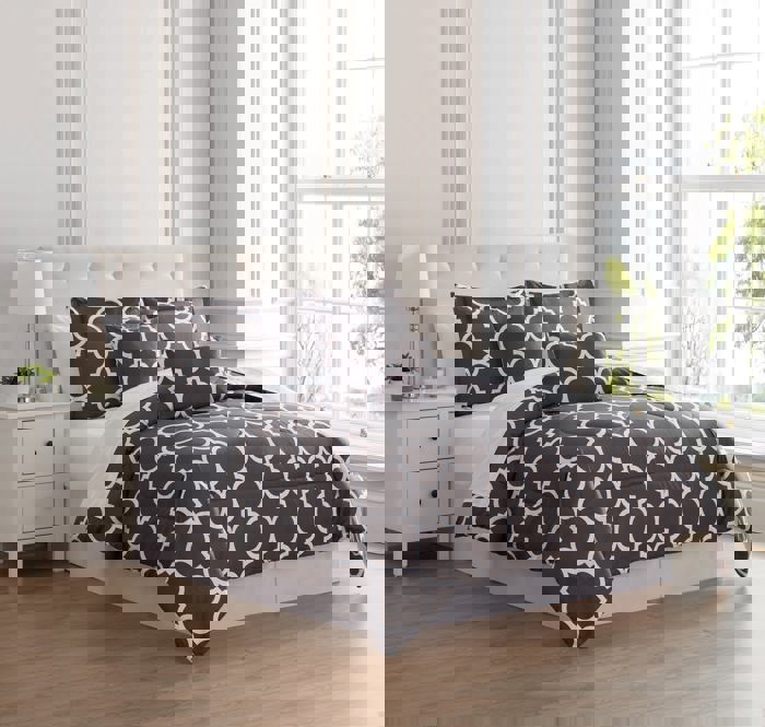 Kathy Ireland 6 Piece Trellis Oversized Comforter Set