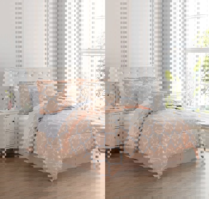 Kathy Ireland 6 Piece Trellis Oversized Comforter Set