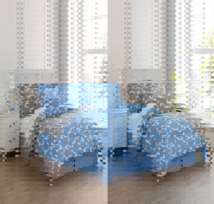 Kathy Ireland 6 Piece Trellis Oversized Comforter Set