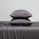 Standard Charcoal Kathy Ireland 300 Thread Count Bamboo 2 Piece Pillowcases