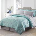 Queen Trellis Bibb Home 8 Piece Down Alternative Bed in a Bag Set