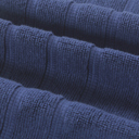 12-piece Dark Blue Bibb Home 12 Piece Zero Twist Egyptian Cotton Towel Set