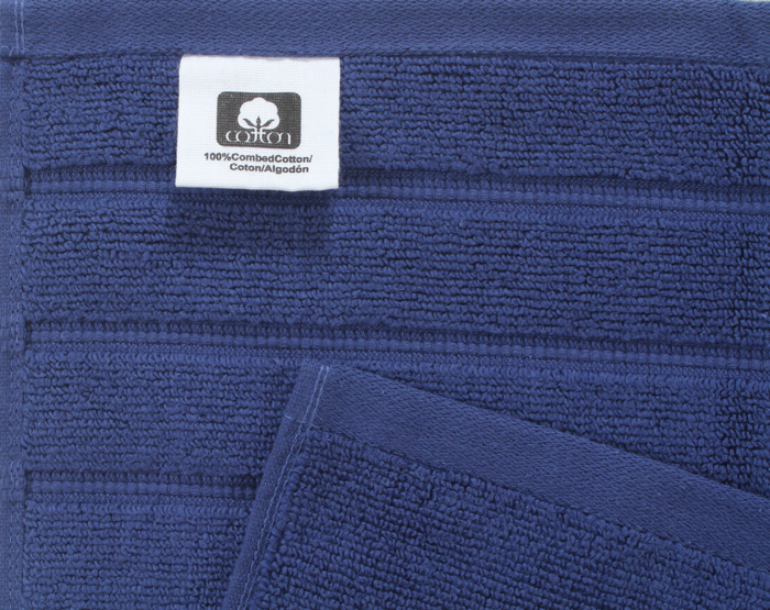 Bibb Home 12 Piece Zero Twist Egyptian Cotton Towel Set