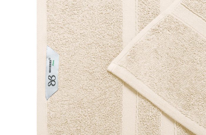 Bibb Home 12 Piece Zero Twist Egyptian Cotton Towel Set