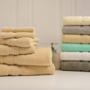 12-piece Linen Bibb Home 12 Piece Zero Twist Egyptian Cotton Towel Set