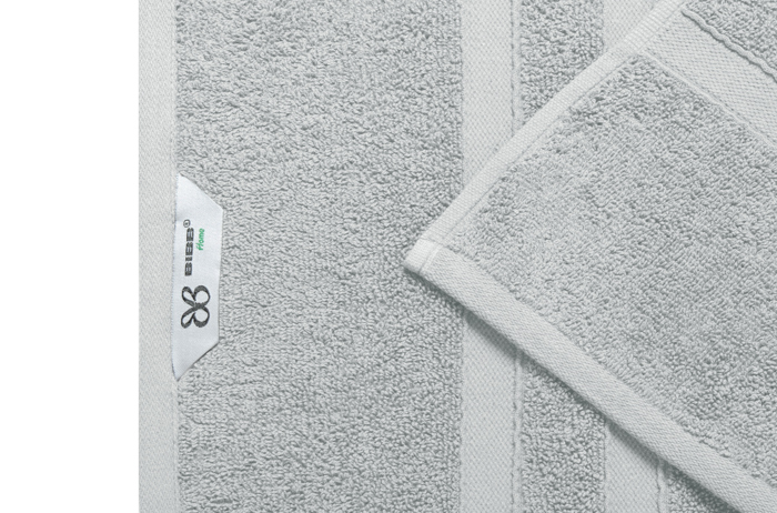 Bibb Home 12 Piece Zero Twist Egyptian Cotton Towel Set