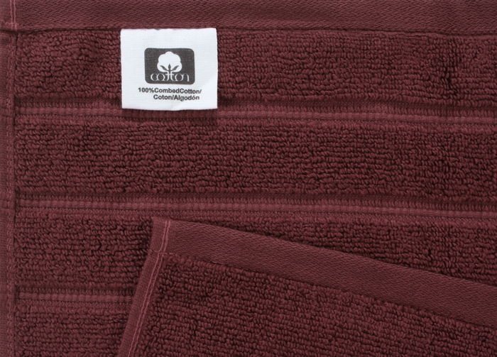 Bibb Home 18 Piece Zero Twist Egyptian Cotton Towel Set