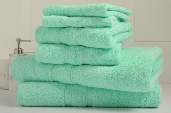 Bibb Home 6-Piece Zero Twist Egyptian Cotton Towel Set