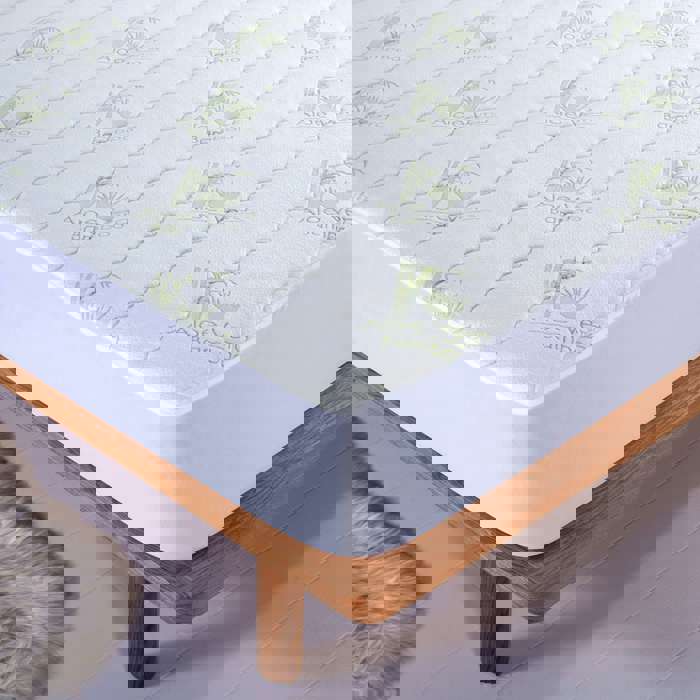 Aloe Vera Bamboo Hypoallergenic Mattress Pad