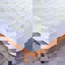 Queen White Aloe Vera Bamboo Hypoallergenic Mattress Pad