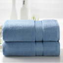2-piece Sky Blue Kathy Ireland 2-4 Piece Zero Twist Cotton Plush Bath Sheet Set