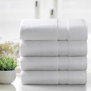 4-piece White Kathy Ireland 2-4 Piece Zero Twist Cotton Plush Bath Sheet Set