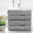 4-piece Silver Kathy Ireland 4-8 Piece Zero Twist Cotton Plush Bath Towel Set