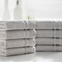8-piece Silver Kathy Ireland 4-8 Piece Zero Twist Cotton Plush Bath Towel Set
