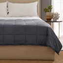 King Charcoal Grey Kathy Ireland Weighted Blanket with Glass Beads