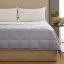 Full / Double Silver Kathy Ireland Weighted Blanket with Glass Beads