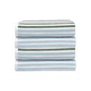 4-piece Aqua/Green Dan River 2-4 Pack Cabana Stripe Beach Towel Set